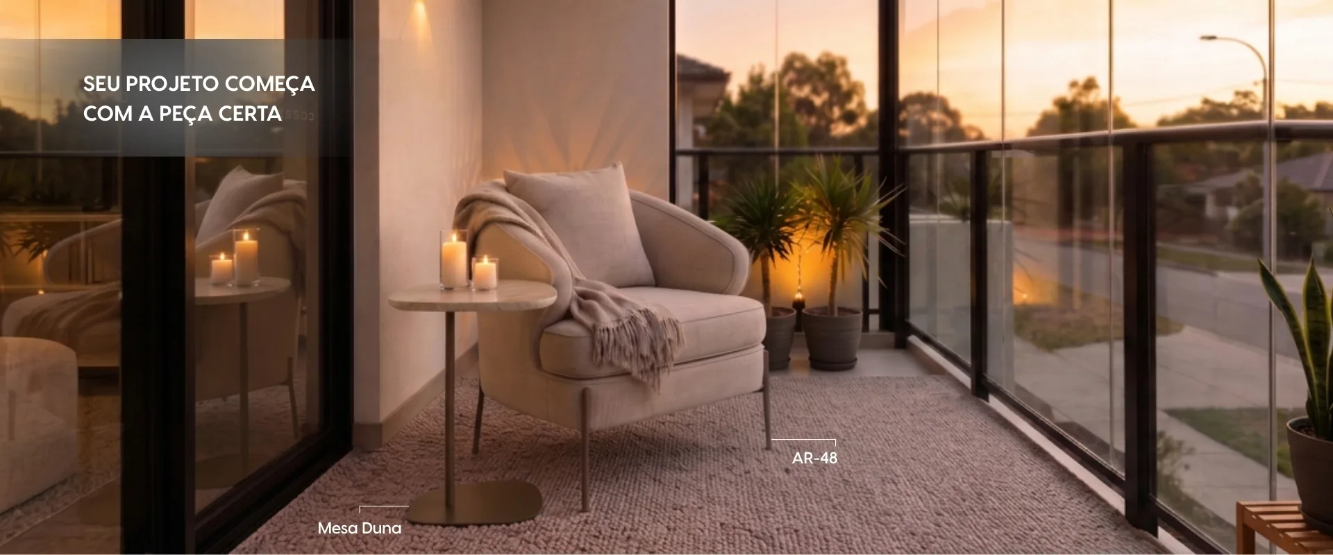 Ambientes com bases e pés Alumiflex — destaque 3
